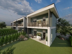 Esterno trilocale con giardino